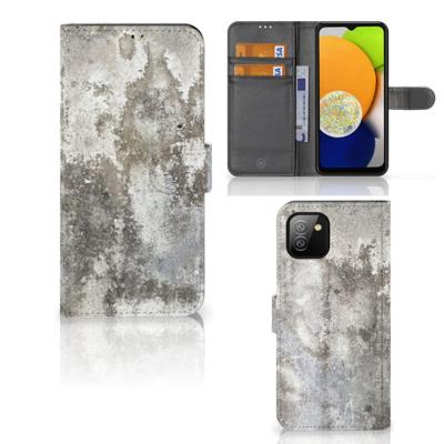 Samsung Galaxy A03 | Bookcase | Beton Print