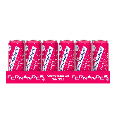 Fernandes cherry bouquet blik sleek (24x 33cl)