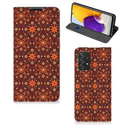 Samsung Galaxy A72 (5G/4G) | Hoesje met Magneet | Batik Brown