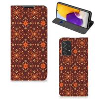 Samsung Galaxy A72 (5G/4G) | Hoesje met Magneet | Batik Brown - thumbnail