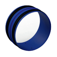 Renson Easyflex - Koppelstuk Rond - Ø125mm - Met Afdichtingsrubber - thumbnail