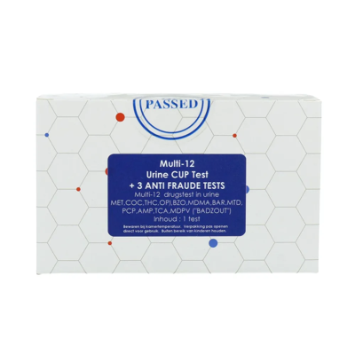 Testjezelf.nu Multi-12 Urine CUP test + 3 Anti Fraude Tests