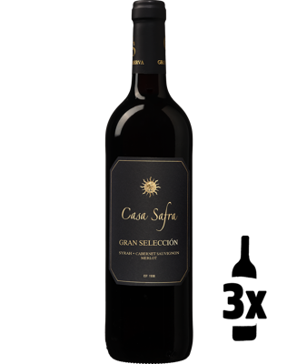 3 flessen Casa Safra Gran Seleccion Probeerpakket