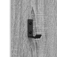 Wandgemonteerde kapstok Grijs sonoma 30 x 1.5 x 80 cm - thumbnail