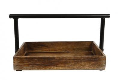 Etagere mango/metalen greep