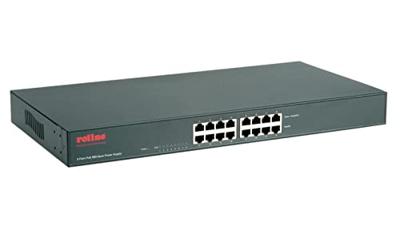 ROLINE 19 Fast Ethernet PoE Mid-Span injector, 8 poorten ROLINE 19 Fast Ethernet PoE Mid-Span injector, 8 poorten