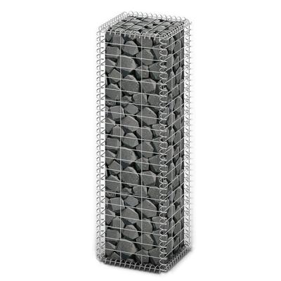 VidaXL Schanskorf met deksels 100x30x30 cm gegalvaniseerd draad