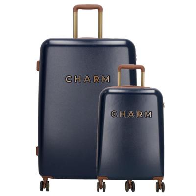 Charm London Capetown Travel Trolley Set-Blue