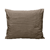 Zelesta Zelesta Teddy Groovebed Kussensloop Set van 2 - Taupe - 80 x 80 cm - thumbnail