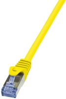 LogiLink CQ3057S RJ45 Netwerkkabel, patchkabel CAT 6A S/FTP 2.00 m Geel Vlambestendig, Snagless 1 stuk(s) - thumbnail