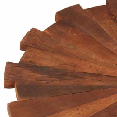 Salontafels 2 st massief gerecycled hout en ijzer