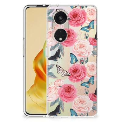 OPPO Reno8 T 5G | TPU Case | Butterfly Roses OPPO Reno8 T 5G | TPU Case | Butterfly Roses