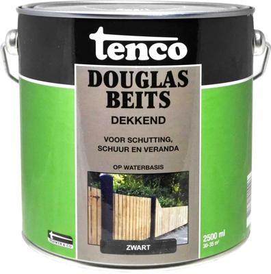 Douglas beits dekkend zwart 2,5l verf/beits Tenco - Tenco Douglas beits dekkend zwart 2,5l verf/beits Tenco - Tenco