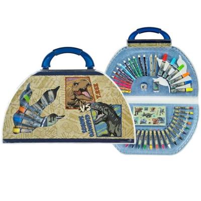 Jurrasic World Kleurkoffer 51-delig Jurrasic World Kleurkoffer 51-delig