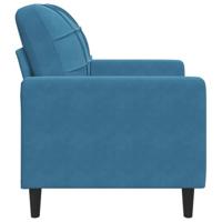 Fauteuil 60 cm fluweel blauw - thumbnail
