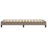 Bedframe zonder matras 90x200 cm stof taupe - thumbnail