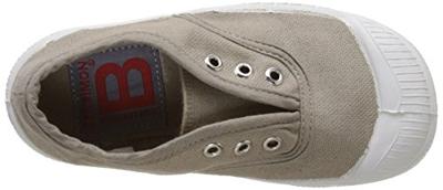 Katoenen tennisschoenen voor kinderen met vetersluiting Elly BENSIMON® beige