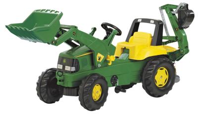 Rolly Toys 811076 RollyJunior John Deere Tractor met Lader en Graafarm