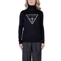 Guess Piper Triangle Logo Sweater Dames Zwart - Maat XS - Kleur: Zwart | Soccerfanshop - thumbnail