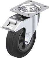 Blickle LE-VPP 125G-FI Zwenkwiel met rem Wieldiameter: 125 mm Draagvermogen (max.): 100 kg 1 stuk(s) - thumbnail