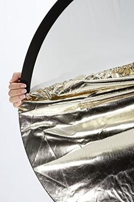 Manfrotto LL LR2096 Bottletop 5:1 50cm Diffuser + goud/wit & sunfire/zilver Manfrotto LL LR2096 Bottletop 5:1 50cm Diffuser + goud/wit & sunfire/zilver