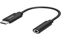 Hama Audio-adapter, USB-C-stekker - 3,5-mm-jack-aansluiting, stereo Mini jack kabel Zwart - thumbnail