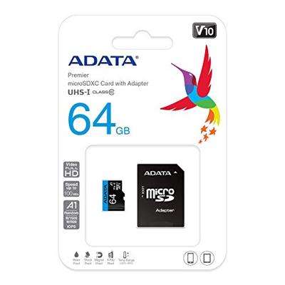 ADATA 64GB, microSDHC, Class 10 UHS-I Klasse 10