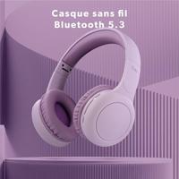 T'nB - Tonality over-ear Bluetooth-hoofdtelefoon, schuimrubberen pads, batterijduur 24 uur, 3,5 mm jack kabel inbegrepen - Roze - thumbnail