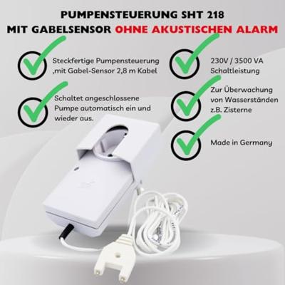 Schabus 300218 SHT 218 Pumpensteuerung Watermelder werkt op het lichtnet - thumbnail