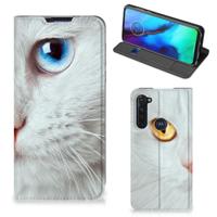 Motorola Moto G Pro | Hoesje maken | Witte Kat - thumbnail