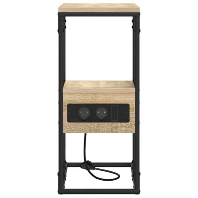 Nachtkastje Sonoma eiken 41.5 x 26 x 60.5 cm Bewerkt hout