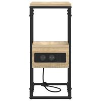 Nachtkastje Sonoma eiken 41.5 x 26 x 60.5 cm Bewerkt hout - thumbnail