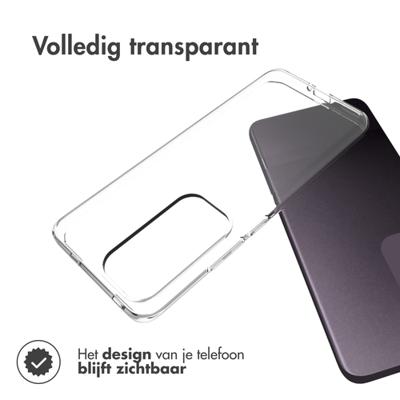 Accezz Clear Backcover Oppo Reno 12 Telefoonhoesje Transparant