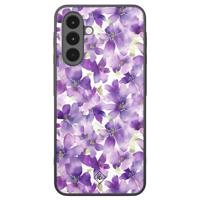 Samsung Galaxy A17 hoesje - Floral violet - thumbnail
