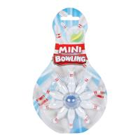 Vingerbowling Spel met 10 Kegels en Knikker, 11dlg. - thumbnail