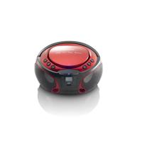 SCD-550RD Draagbare FM-radio CD/MP3/USB/Bluetooth-speler® met LED-verlichting Rood - thumbnail