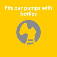 Medela Fles Moedermelk Plast Met Speen Slow Flow - thumbnail