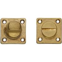Intersteel WC slot vierkant messing getrommeld - thumbnail