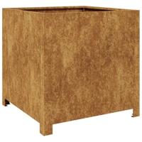 VidaXL Plantenbak 50x50x50 cm weervast staal - thumbnail