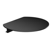 Planchet HansGrohe WallStoris Mat Zwart - thumbnail