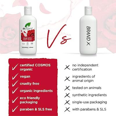 Dr Organic Rose Otto Bodywash - thumbnail