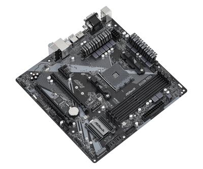 ASRock B450M Pro4 R2.0 Moederbord Socket AMD AM4 Vormfactor Micro-ATX Moederbord chipset AMD® B450