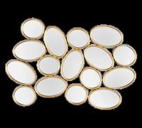 Mirrors and more Spiegel Madita H 61 cm B 90 cm mat goud - thumbnail