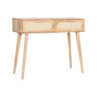 Wandtafel Home ESPRIT Metaal Rubberwood 100 x 30 x 78 cm - thumbnail