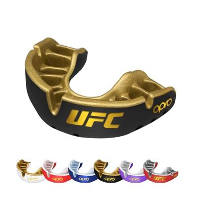 Opro 791002 UFC Gold Ultra Fit Mouthguard - Black-Gold - JR Opro 791002 UFC Gold Ultra Fit Mouthguard - Black-Gold - JR
