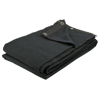 Showgear Showgear Dekomolton Backdrop Zwart 400 x 300 cm