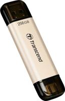 Transcend JetFlash 930C USB-stick 256 GB Goud TS256GJF930C USB-A 3.2 Gen 1, USB-C - thumbnail
