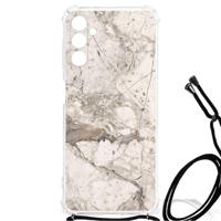 Samsung Galaxy A13 5G | A04s Anti-Shock Hoesje Marmer Beige - thumbnail