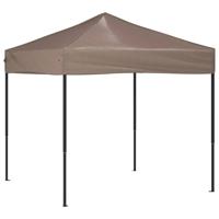 Partytent inklapbaar 2x2 m taupe - thumbnail