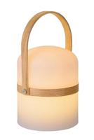 Lucide JOE - Oplaadbare Tafellamp Binnen/Buiten - Accu/Batterij - Ø 14,5 cm - LED Dimb. - 1x3W 3000K - IP44 - Wit - thumbnail